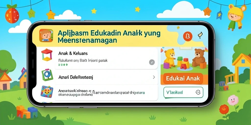 Antarmuka aplikasi IDRRP yang ramah anak dan edukatif.