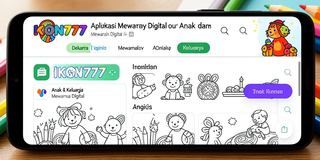 Antarmuka mewarnai yang menyenangkan dan interaktif di IKON777.