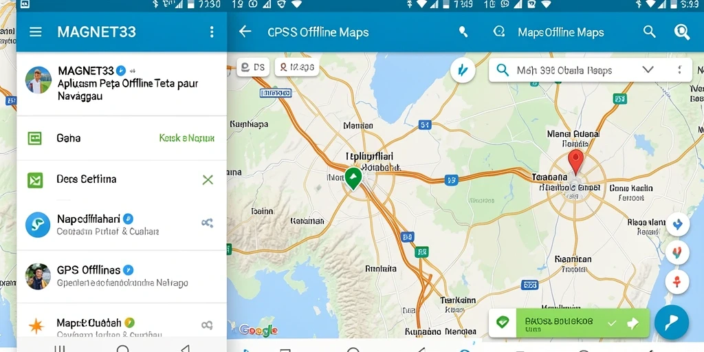 Antarmuka pengguna MAGNET33 yang intuitif dan informatif.