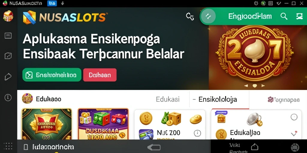 Tampilan antarmuka NUSASLOTS yang menarik dan fungsional.