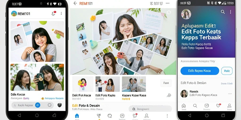 Screenshot antarmuka REMI101 yang menampilkan fitur edit foto kertas kaca.