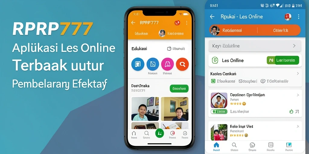 Antarmuka pengguna RPRP777 yang ramah untuk Les Online.