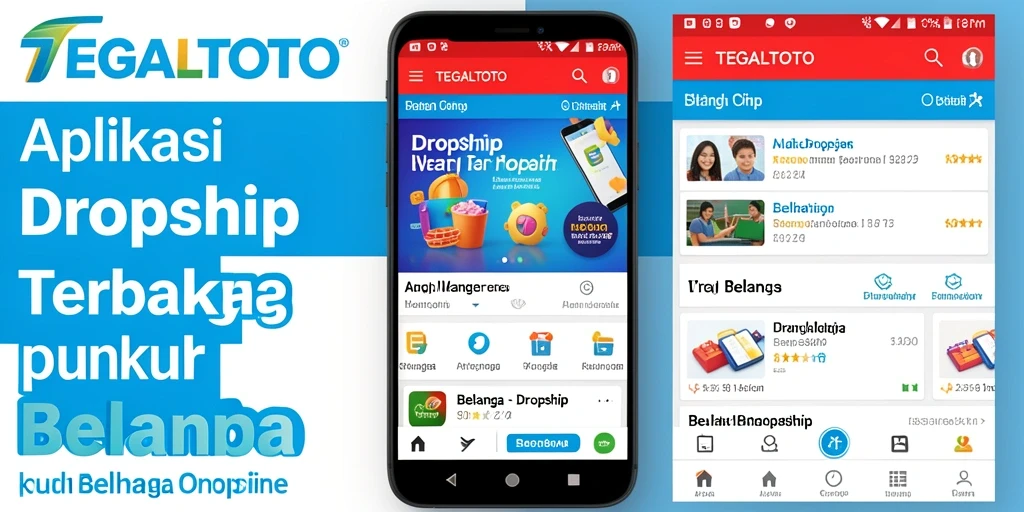 Tampilan antarmuka TEGALTOTO yang user-friendly untuk belanja dropship.